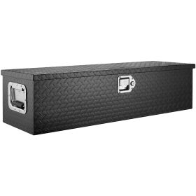 VEVOR Heavy Duty Aluminum Truck Bed Tool Box, Diamond Plate Tool Box with Side Handle and Lock Keys, Storage Tool Box Chest Box Organizer for Pic