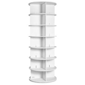VEVOR 7 Tiers Rotating Shoe Rack Tower, 360°Spinning Shoe Display, Revolving Shoe Rack Storage Round Carousel, Lazy Susan Shoe Rack Organizer
