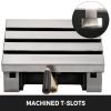 VEVOR Tilting Milling Table 10x7inch Tilting Angle Milling Machine 0-90°Adjustable Swivel Angle Plate with 3 T-slots and an Adjustable Crank Handle He