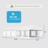 Outsunny 16.5' x 33' Large Party Tent, Heavy Duty Outdoor Canopy Tent with Removable Sidewalls, 10 Windows, White