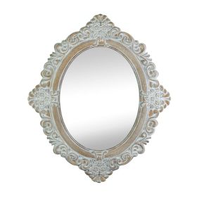 Vintage Amelia Taupe Mirror - Antique Style Wall Mirror for Home Decor