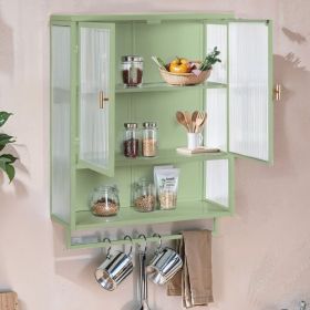 Oasis Nightstand, Two Drawers, Four Legs, Superior Top (Color: Green)